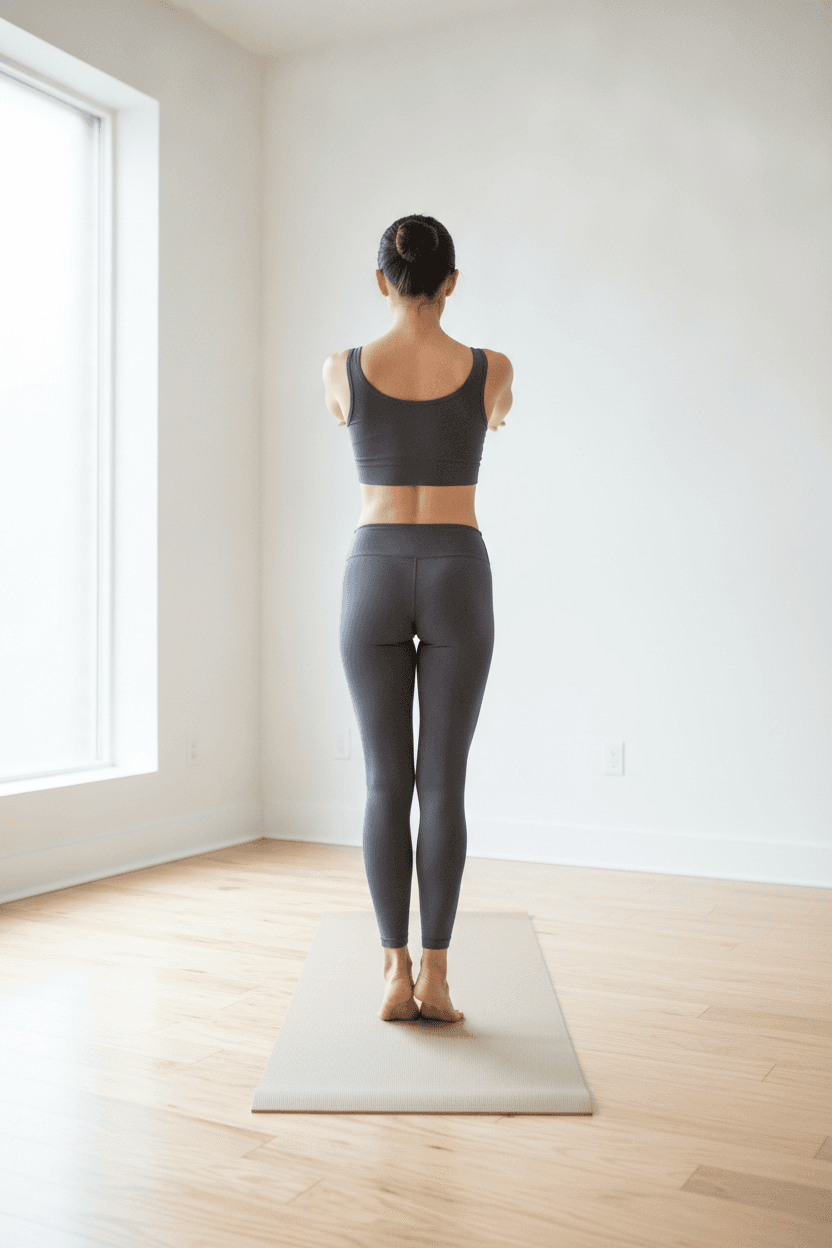 Person performing teaser pose in Pilates class — leggings for reformer pilates